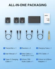 LEKATO Wireless in-Ear Monitor MS-20 Charging 30H Battery Life with Box 2.4G IEM