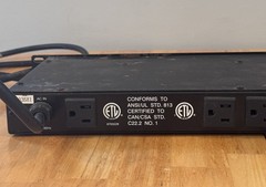 Gemini PL-90 Rack Mount Power Conditioner and Light Module (Outlets do not work)