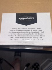 Amazon Basics Mini USB Condenser Microphone for Online Meeting, Gaming, Podcast