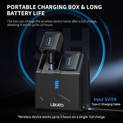 5.8G Wireless Guitar System Upgraded with Charging Box, Wireless Guitar Transmit