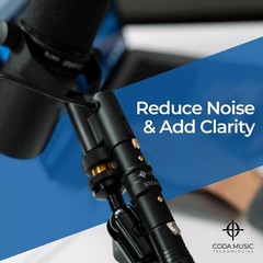 Coda MB-Stealth in-Line Microphone Preamp Mic Gain Booster for Dynamic and Ri…