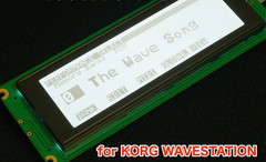 Korg Wavestation EX White LED LCD Display Upgrade Plug-and-Play No Soldering
