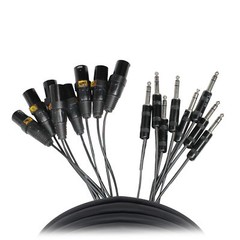 ProX XC-8SXM10 10Ft High-Performance 8-Channel Snake Cable XLR-M TO 1/4″ TRS