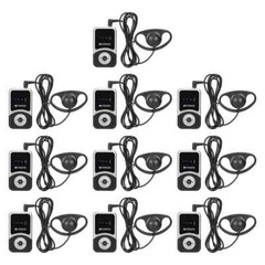 Retekess T131S Wireless Tour Guide Audio System 10 Receivers for T130S Church US