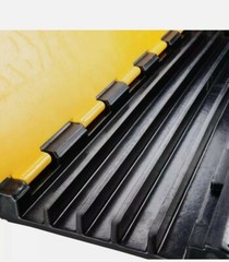 5 Channel Rubber Cable Protector Ramp Electrical Wire Cable Cover Ramp Guard