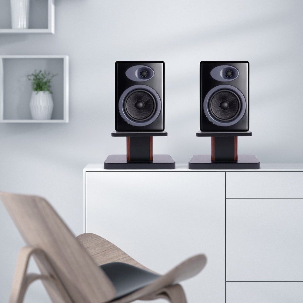 2pcs Tabletop Speaker Studio Monitor Stand Bookshelf Desktop Computer Holder