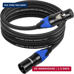 XLR Cable 6 Feet Premium XLR Microphone Cable 3-Pin Balanced Microphone Mic Cord