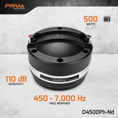 D4 Series 2″ Power Handling 8 Ohm, Exit Neodymium Phenolic Comp Driver (single)