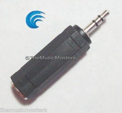 2X 1/4″ Female Jack to 3.5mm 1/8″ Male Plug Stereo Headphone Audio Adapter VWLTW