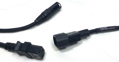 LASE 1.8″ FT AC Power Cable Y Splitter IEC320-C14 to IEC320-C13 & Nema NR5-15R