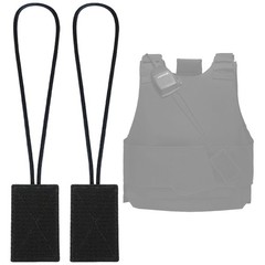Terixe 2 Pack Mic Clips for Law Enforcement, Black Radio Holders, Mic…