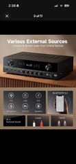 Donner MAMP4 Stereo Receivers 5.1 Channel Audio Amplifier Bluetooth 5.3 60W/4R