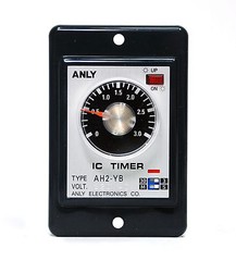 1pc Industrial Timer Flush Mounting Multi-Range AH2-YB 3S-30M AC220V ANLY Taiwan
