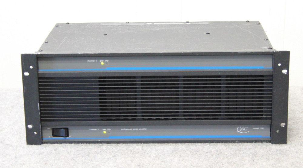 QSC Model 1700 Professional Commercial Stereo Amplifier 2 Channel 4 Ohm 500W