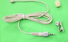 Beige Omnidirectional Lapel Lavalier Microphone for Sony UTX UWP WRT Wireless