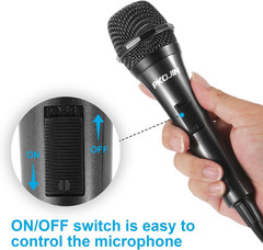 Dynamic Karaoke Microphone for Singing, Vocal Wired Microphone for Karaoke, Hand