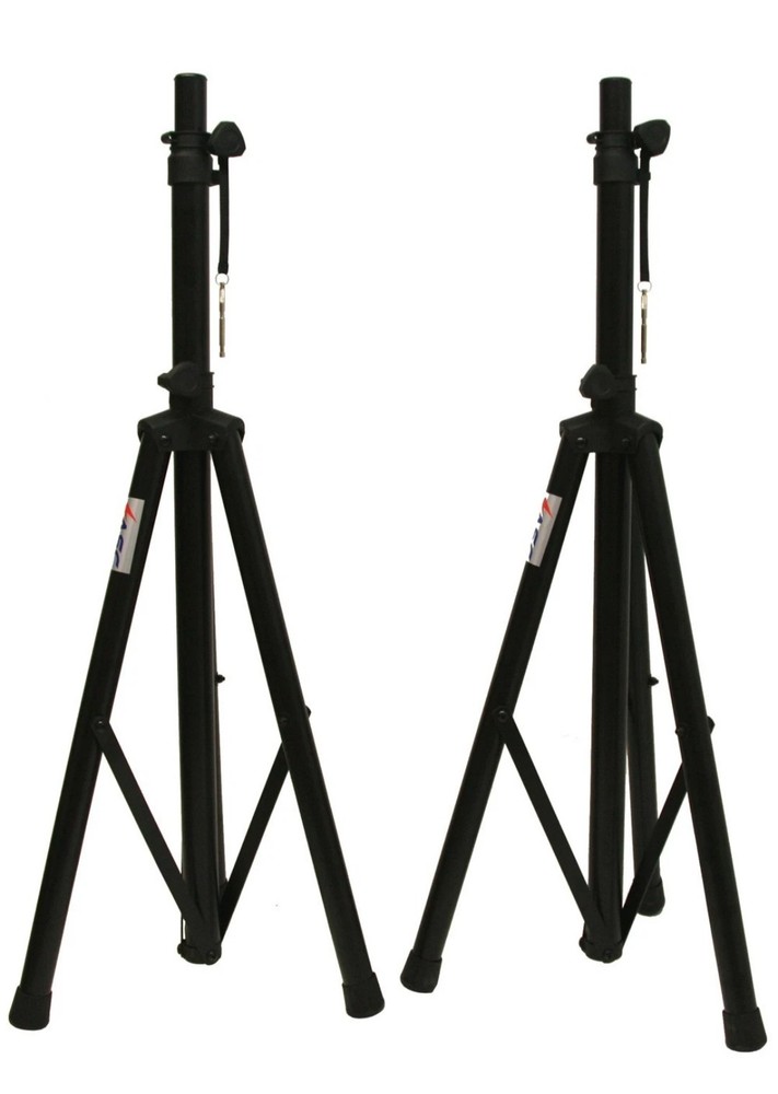 🔥DJ P/A Speaker Universal Adjustable Height Tripod Stands & Nylon Carry Bag
