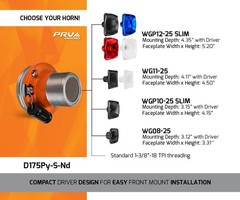 1x PRV Audio D3220Ti-Nd Titanium Neodymium Compression Driver 2″ WGP14-50CR NEO