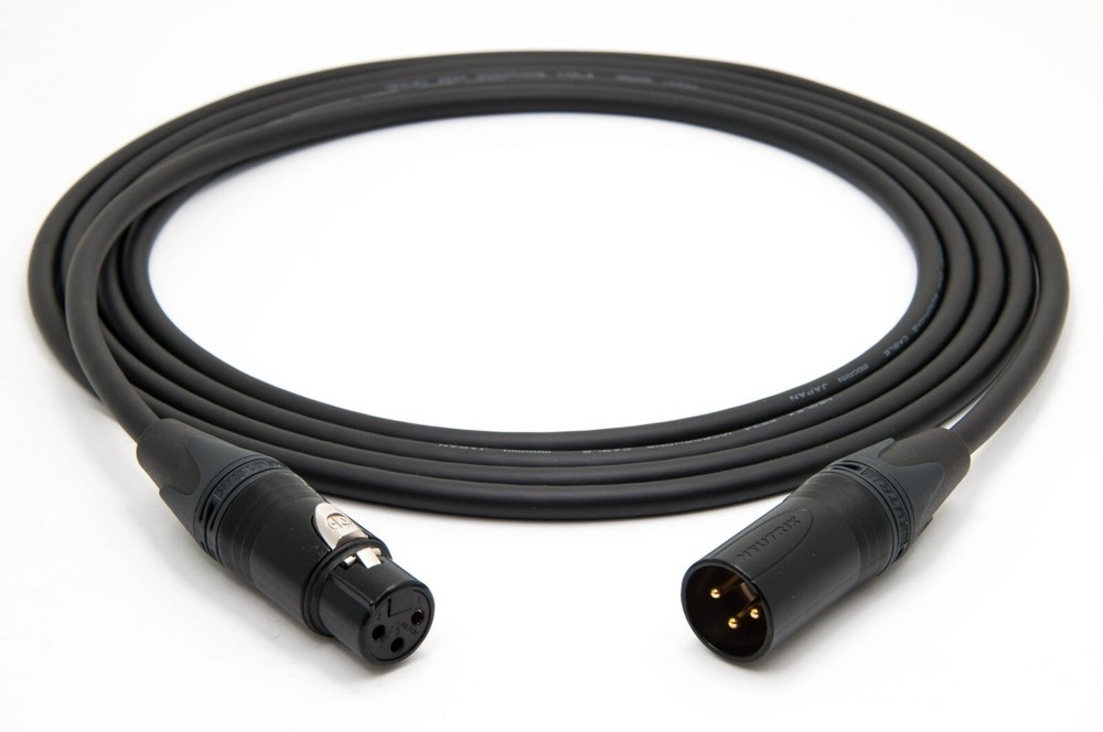 Mogami 3080 AES/EBU Digital Black Cable 110 Ohm | Neutrik M / F, 18′ Ft.