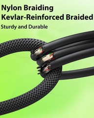 XLR Cables 25ft 2 Pack, 20 AWG, Kevlar-Reinforced Nylon Braided Microphone Ca…