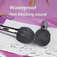 200 PCS (100 Pack) Microphone Hygiene Covers Disposable Non-Woven Handheld Mic