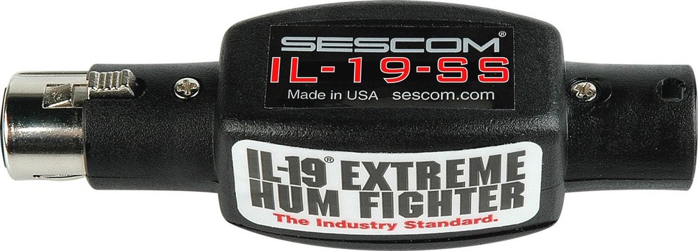 Sescom Il 19 Ss In Line Xlr Male To Female Audio Hum Eliminator Cable