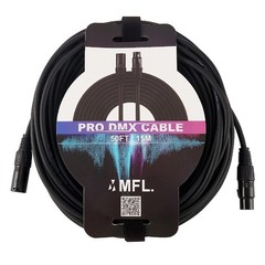 MFL. 50 ft Flexible DMX Cable 22AWG 3 Pin Signal (XLR ) Male to Female Wire f…