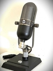Customized MXL in the style of RCA 77 Ribbon Microphone, w/stand , cable case