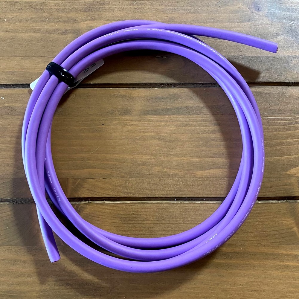 MOGAMI 2534 Purple Microphone Mic Cable Tube Wire Purple Unit:1m(3.28ft) Bulk