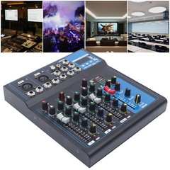 110V 4-Channel DJ Mixer – Bluetooth/USB Audio Interface, Portable Console USA