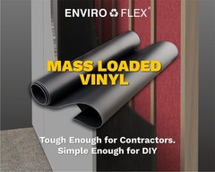 EnviroFlex 2 LB Mass Loaded Vinyl 4’x4’ (16 SF) – MLV Soundproofing Barrier f…