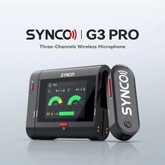 SYNCO G3 Pro Touch Wireless Lavalier Microphone System 2.4G Type-C Charging Case