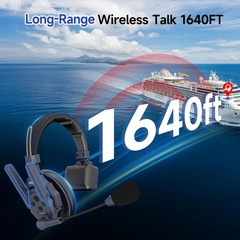 SYNCO XTALK Master Wireless Intercom Headset System 500m/1640ft Range 4 Users