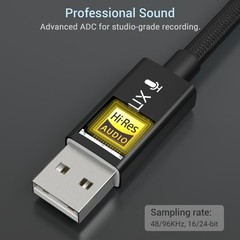 USB A to XLR Microphone Cable, USB to XLR Female MIC Cord for Laptop, Compute…