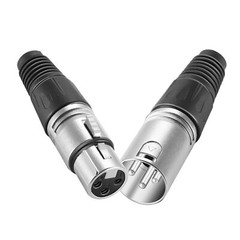 40X XLR DMX 3 Pin Male to Female MIC Snake Plug Audio Microphone Cable Connector