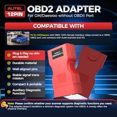 Original Daewoo & GM OBD2 to OBD1 Adapter, 2026 OBDI 12 Pin Male Socket to 16