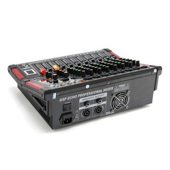 8 Channel Amplifier Power Mixer Bluetooth TRS Audio Mixing w/ USB Slot 16DSP New