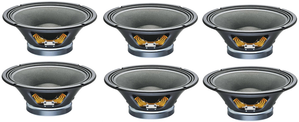 6x Celestion TF1225e 12″ pressed steel chassis,ferrite magnet bass/mid driver 8Ω