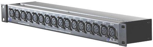 ART P16 16-Channel Rack Mount XLR Balanced Patch Bay for Live, Studio or Install