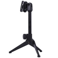 Liftable Microphone Stand Triangle Desktop Microphone Rack Stand for Music