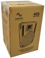 Harmony Audio HA-C10A Pro DJ Concert Series 10″ Powered 400W PA Speaker Cabinet