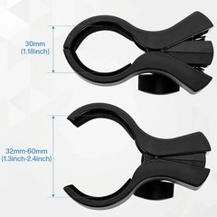 Large Microphone Clip, Adjustable Holder for 1.26-2.3 Diameter Microphones