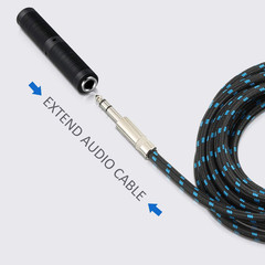 1/4 Inch TRS/TS Coupler Female to Female Audio Connector 6.35 Mm TRS Stereo and
