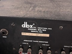 dbx 20 20 Parametric Equalizer 240V