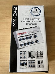 Nady MM-242 Minim mixer with 4 Stereo / 8 Mono channels