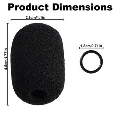 5 Sets Microphone Foam Covers for, HighDensity Windscreen Pop Filter Sponge R…
