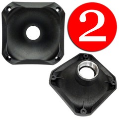 2 x 1-3/8″ Universal Short Shallow Horn Flare for 1″ Screw-on Drivers Tweeters