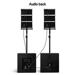 PRORECK Club 8000W Peak 18 inch Powered PA DJ Speakers Bluetooth Subwoofer Set