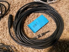 Lot of 8 XLR to 1/4″ Microphone Cables