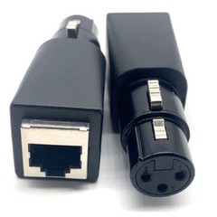 DMX to RJ45 Connector RJ45 Ethernet to 3-Pin XLR DMX Female & Male Adapter Set